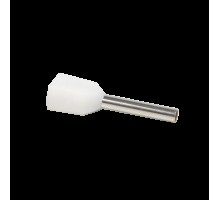 Наконечник-гильза НШВИ2  0,5-10 мм с изолир. фланцем белый (уп.50 шт) EKF