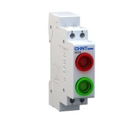 Световой индикатор красный/зеленый ND9-2/gr AC/DC 230В (LED) (R) CHINT