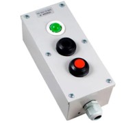 Кнопочный пост ПКУ 15-21.131 IP54(1-а кнопка чёрная+1-а кнопка красная+1-а лампа зелёная)