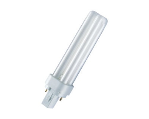 Лампа КЛЛ 18Вт/840 Dulux D G24d-2 4000К холодный свет 153*34 OSRAM