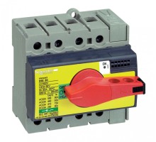 COMPACT Выключатель-разъединитель INS40 3p красная рукоятка/желтая панель SE