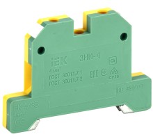 Зажим наборный ЗНИ- 4 мм. (JXB-35) желто-зеленый ИЭК